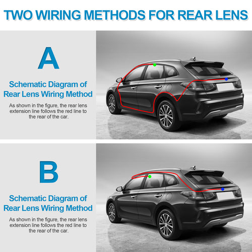 1296P HD Wifi Dash Cam Pro Car Camera Recorder 3-Lens Front Rear Night Vision UK