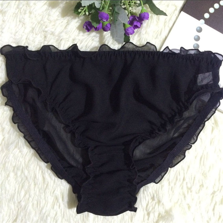 Panties Sexy Translucent Silk Ladies Triangle