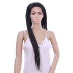 Front lace three-strand wig