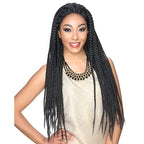 Front lace three-strand wig