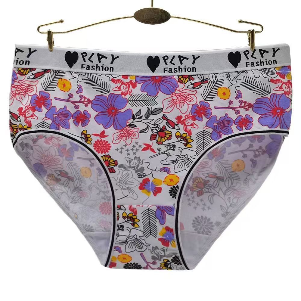 Women's Sexy Cotton Printed Cute Panties
