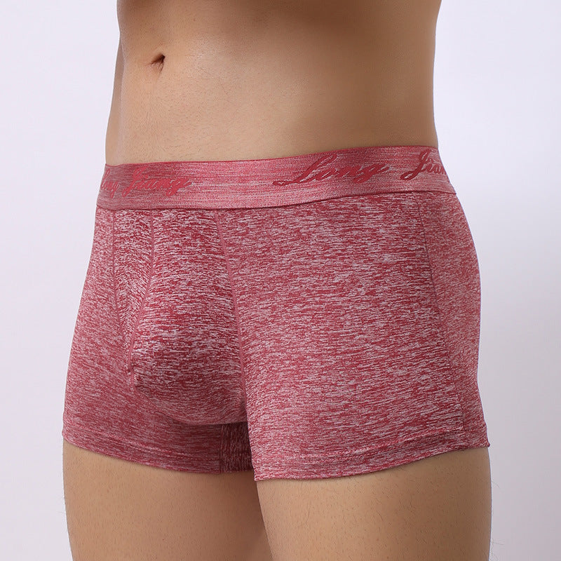 Boxer Shorts Mid Waist Trendy Young Men Boxer