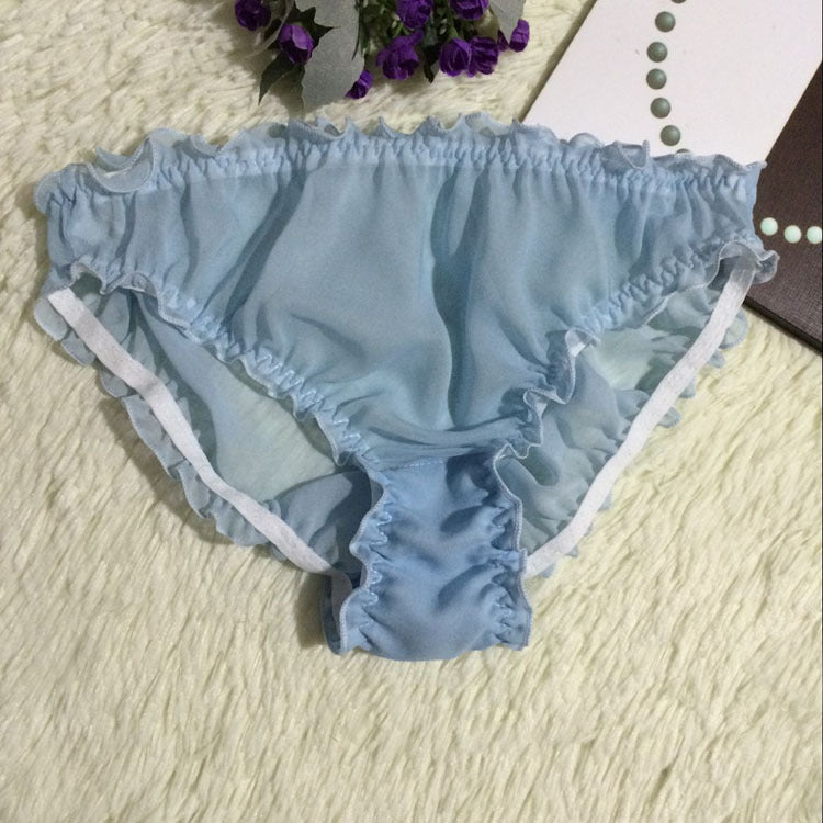 Panties Sexy Translucent Silk Ladies Triangle