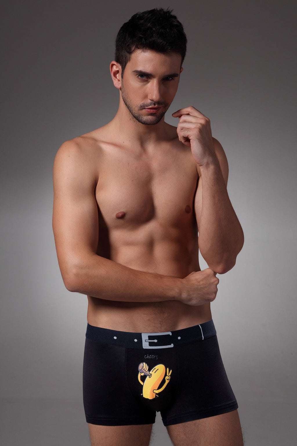 Modal U Convex Mid-rise Boxer Briefs Men