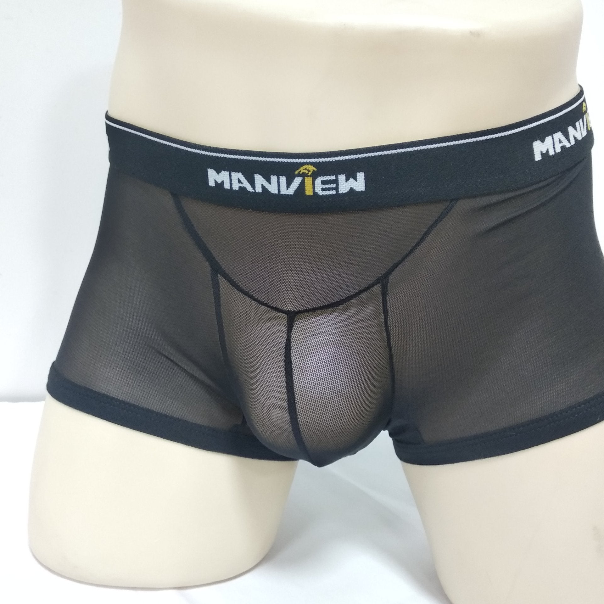 Transparent Mesh Sexy Boxer Men