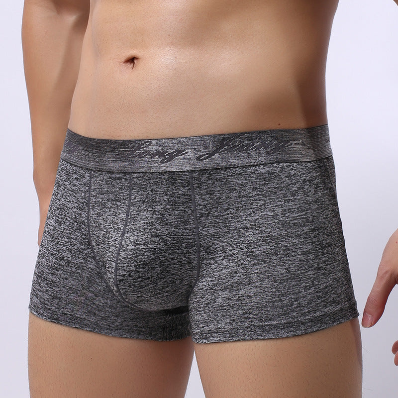 Boxer Shorts Mid Waist Trendy Young Men Boxer