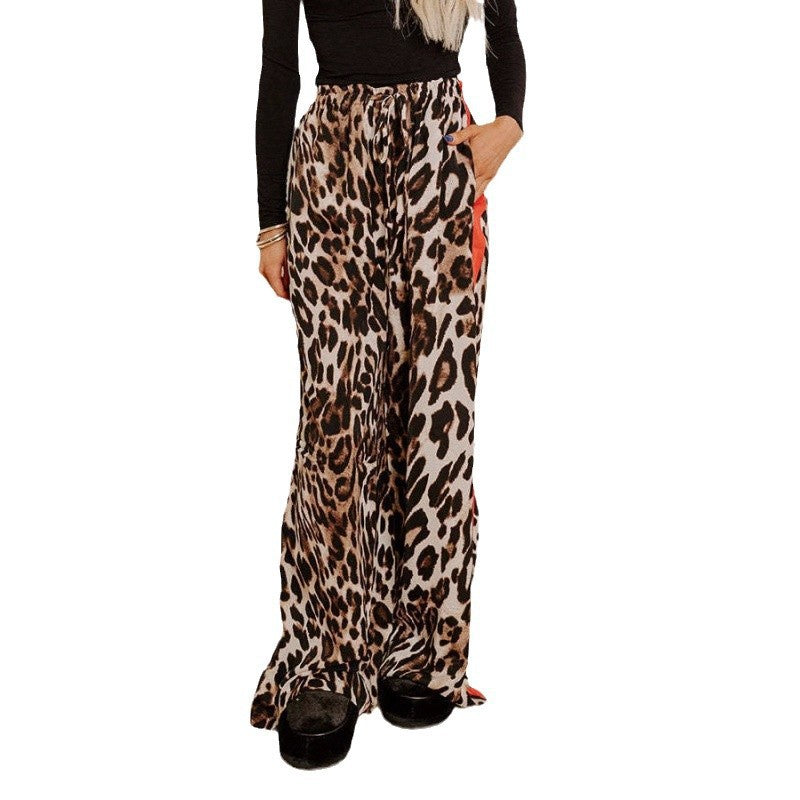 Casual Womens Trousers Same Style As Internet Celebrities Leopard Print