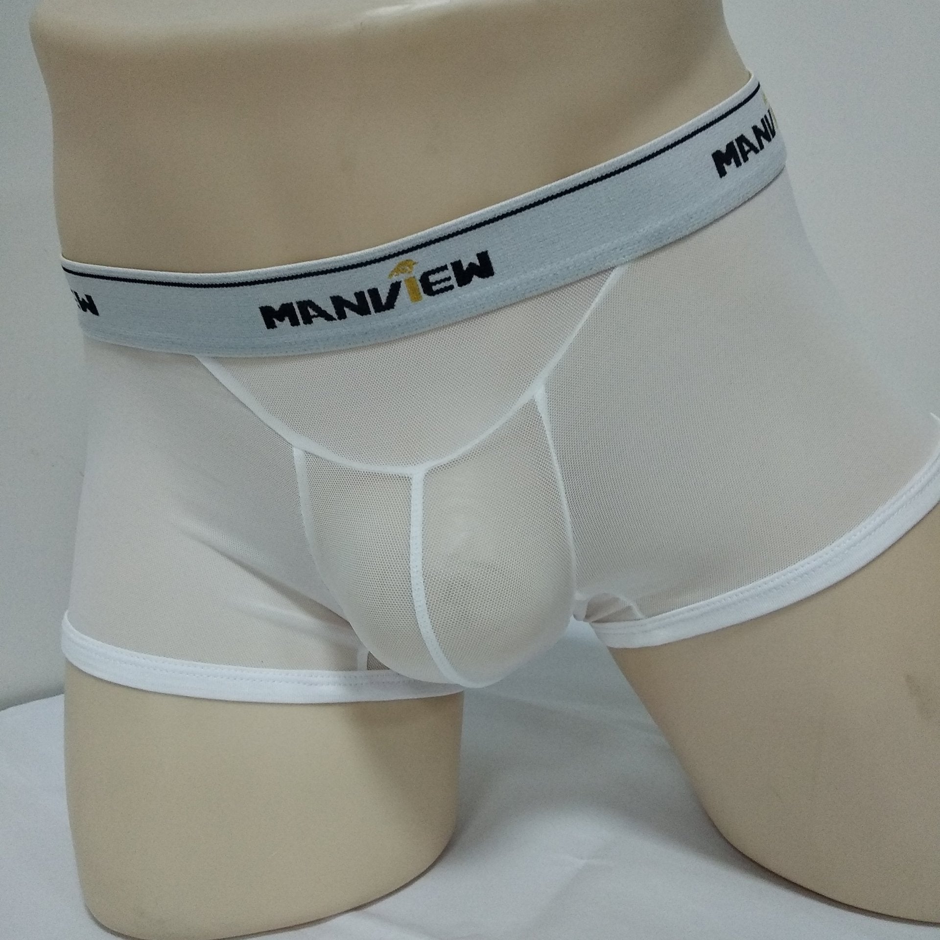 Transparent Mesh Sexy Boxer Men