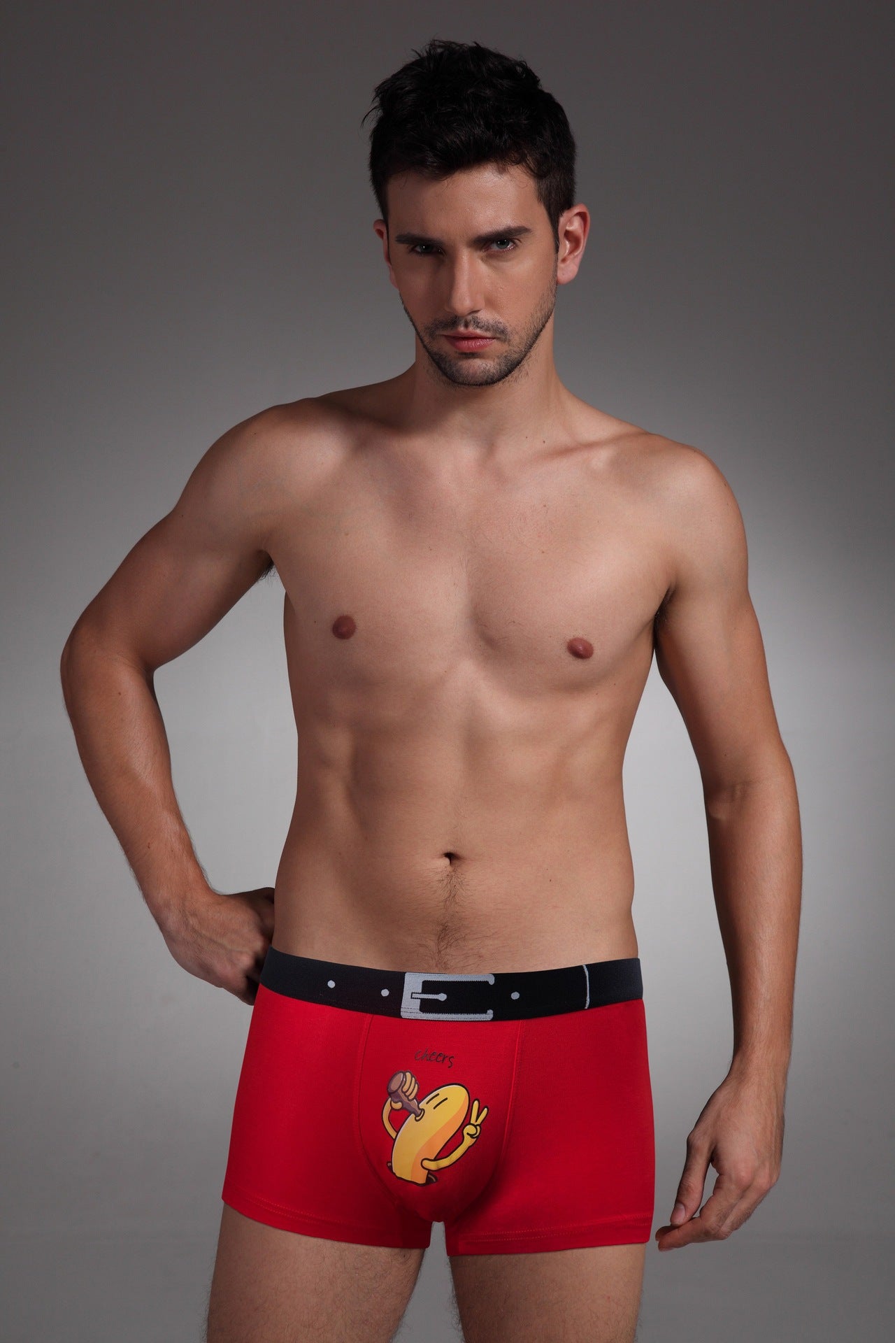 Modal U Convex Mid-rise Boxer Briefs Men