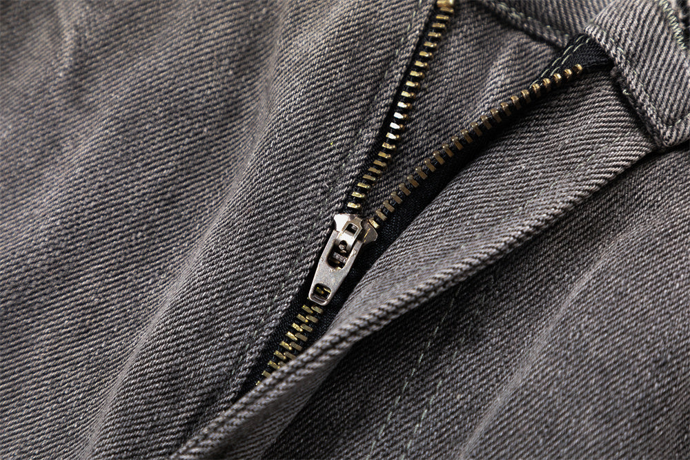Fashion Wash Denim Mop Pants Men