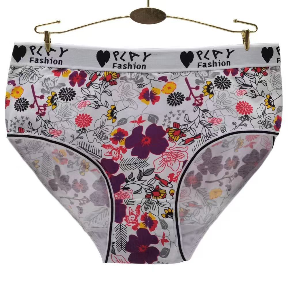 Women's Sexy Cotton Printed Cute Panties
