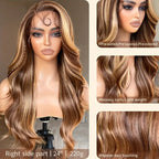 Front Lace Wig Female Highlight Gradient Big Wave