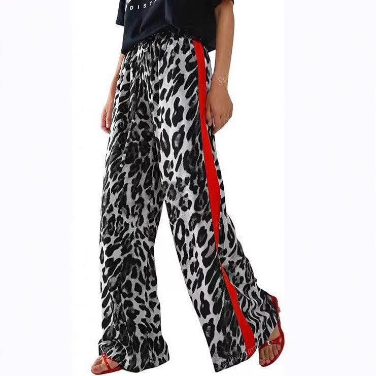 Casual Womens Trousers Same Style As Internet Celebrities Leopard Print