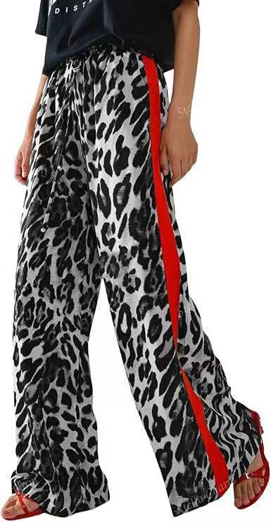 Casual Womens Trousers Same Style As Internet Celebrities Leopard Print