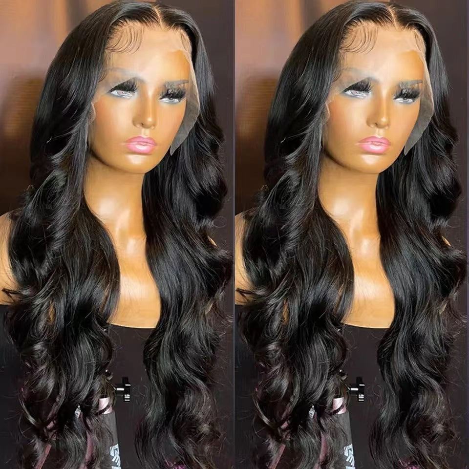 Front Lace Wig Long Curly Hair Big Wave Any Face Wig Women's Full-head Wig Style