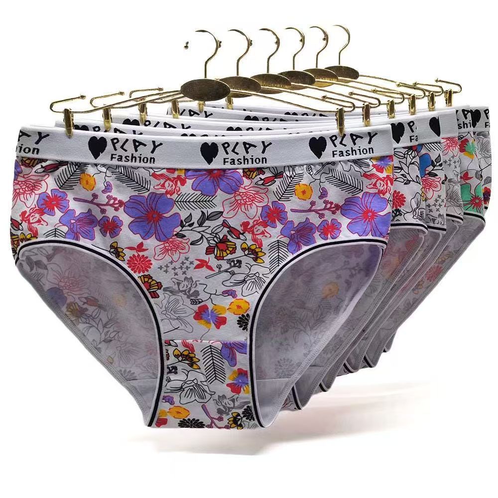 Women's Sexy Cotton Printed Cute Panties